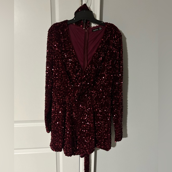 Boohoo Sequin romper *TALL* - Picture 1 of 4